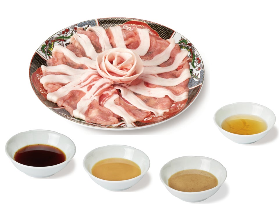 夢味豚、しゃぶしゃぶのたれ、だし