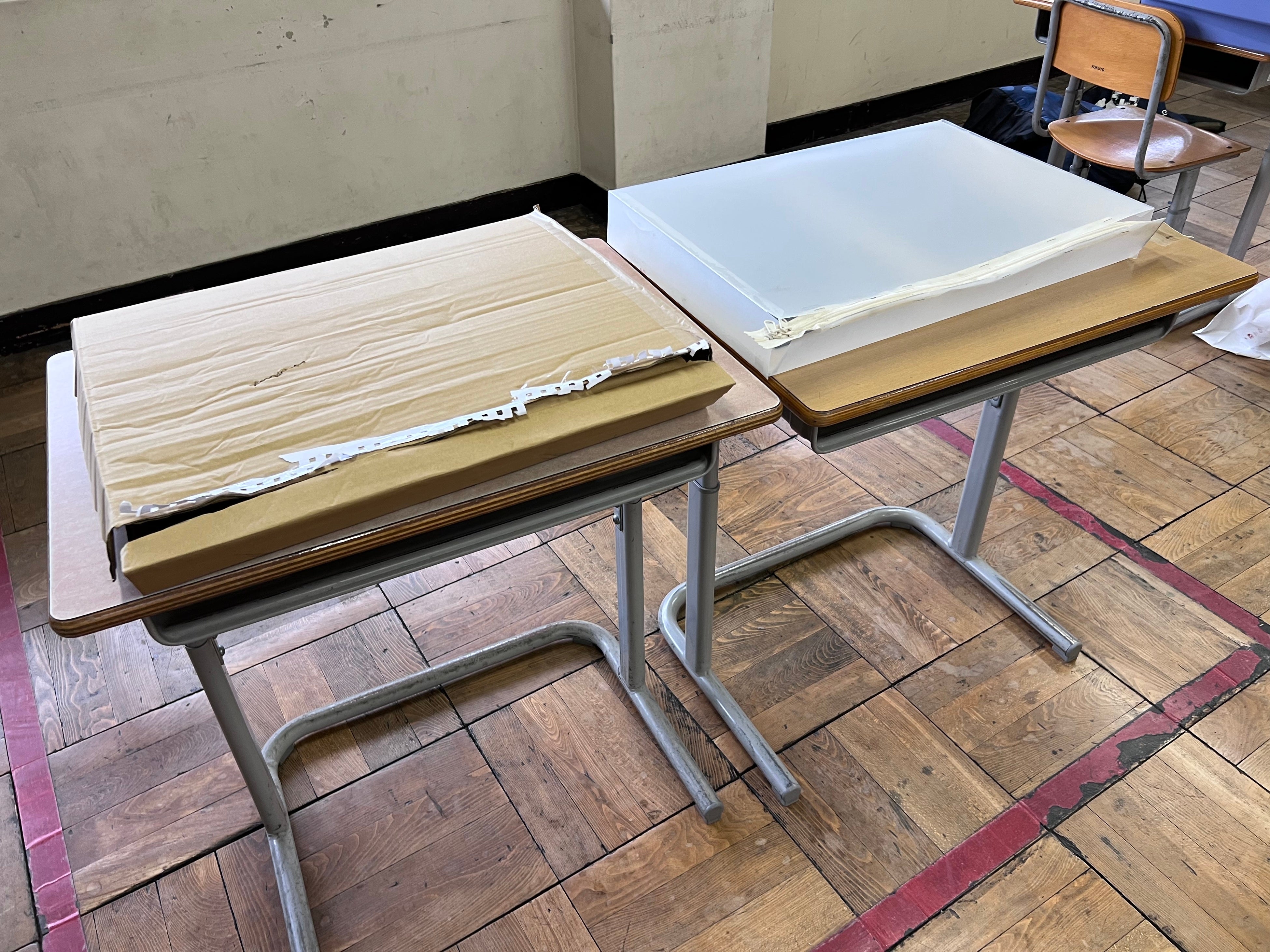 左が試作1号　右は2号