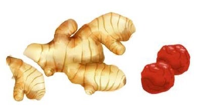 ●ショウガ、梅干し