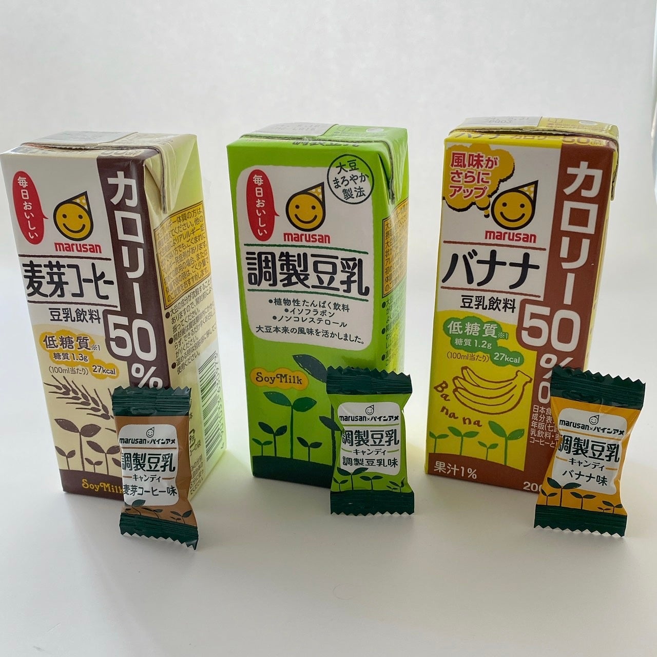 キャンディと豆乳