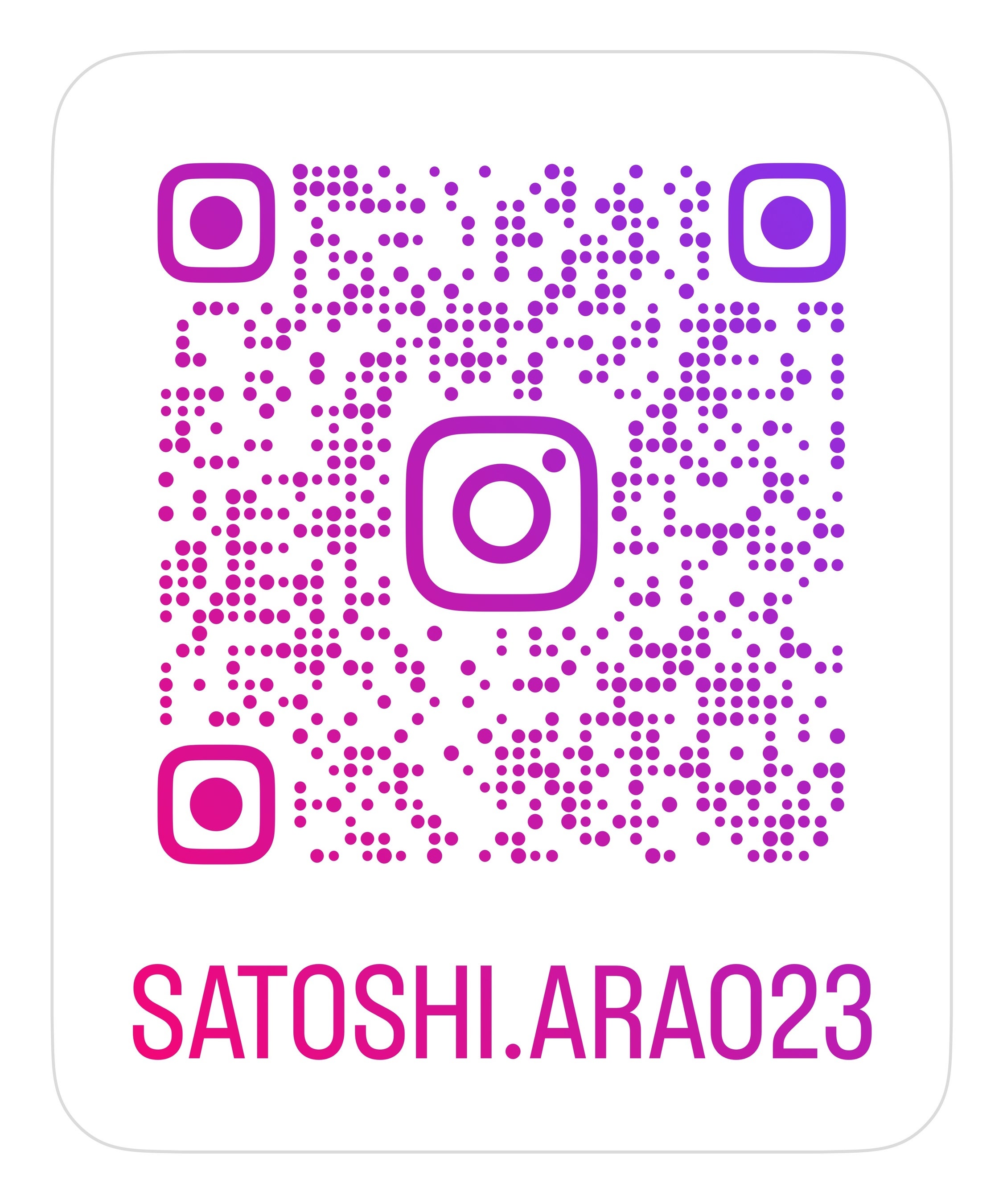 Instagram：荒尾聡プロフィール