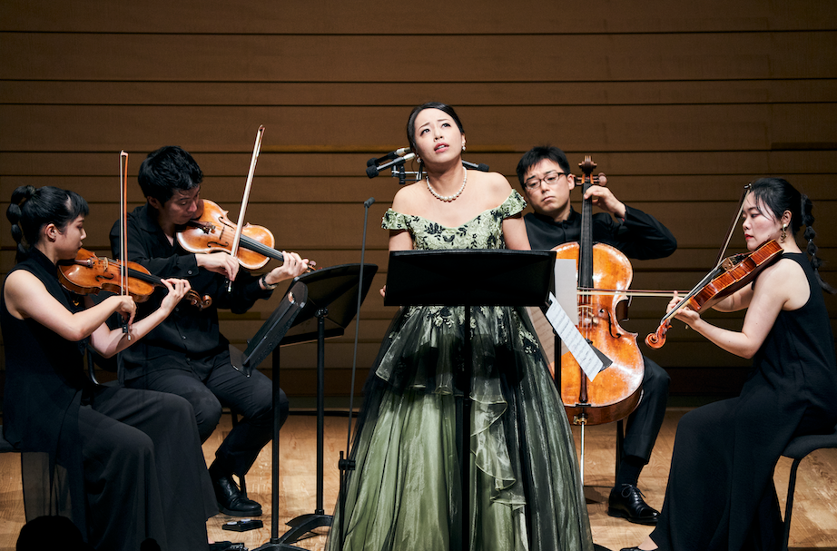 いろはにほへと弦楽四重歌曲集 初演公演　撮影　平舘平