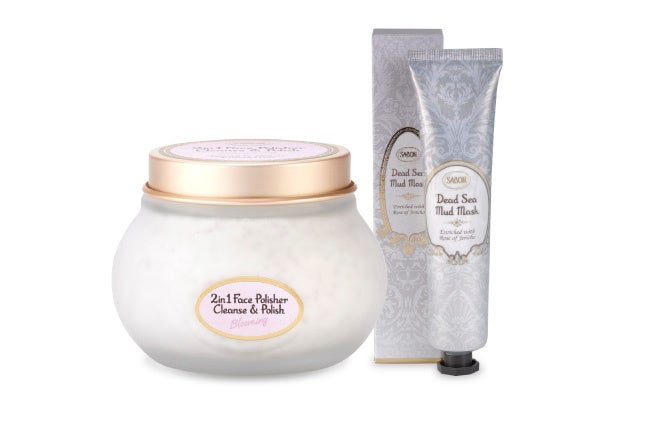 SABON『フェイススクラブ&マスクキット ブルーミング デッドシーマスク』6,050円