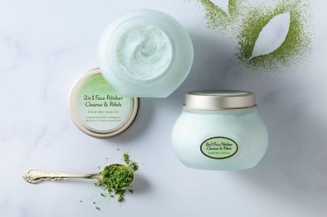 洗顔と角質ケアを同時に叶えるフェイスポリッシャーに、抹茶