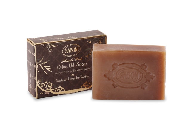 スペシャルギフト SABON『ソリッドソープ パチュリ・ラベンダー・バニラ』100g