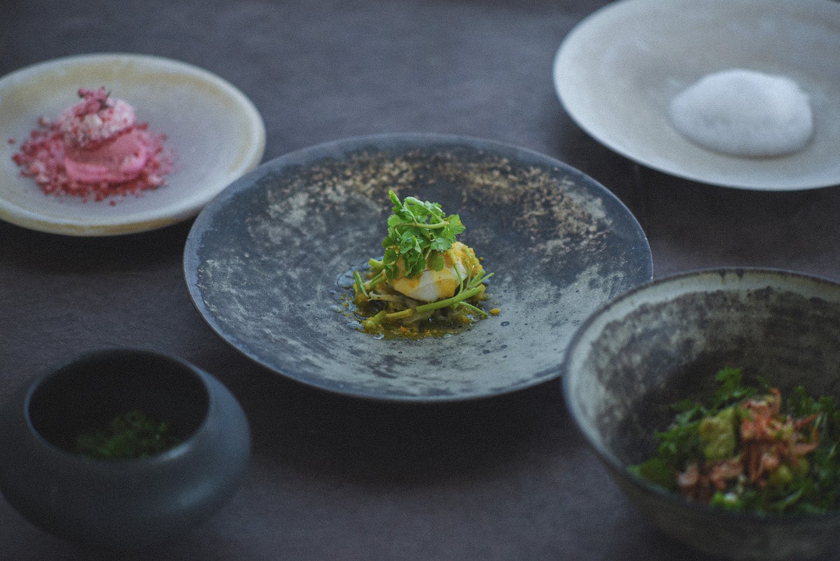 イメージ：季節のコース「陽春」の一部