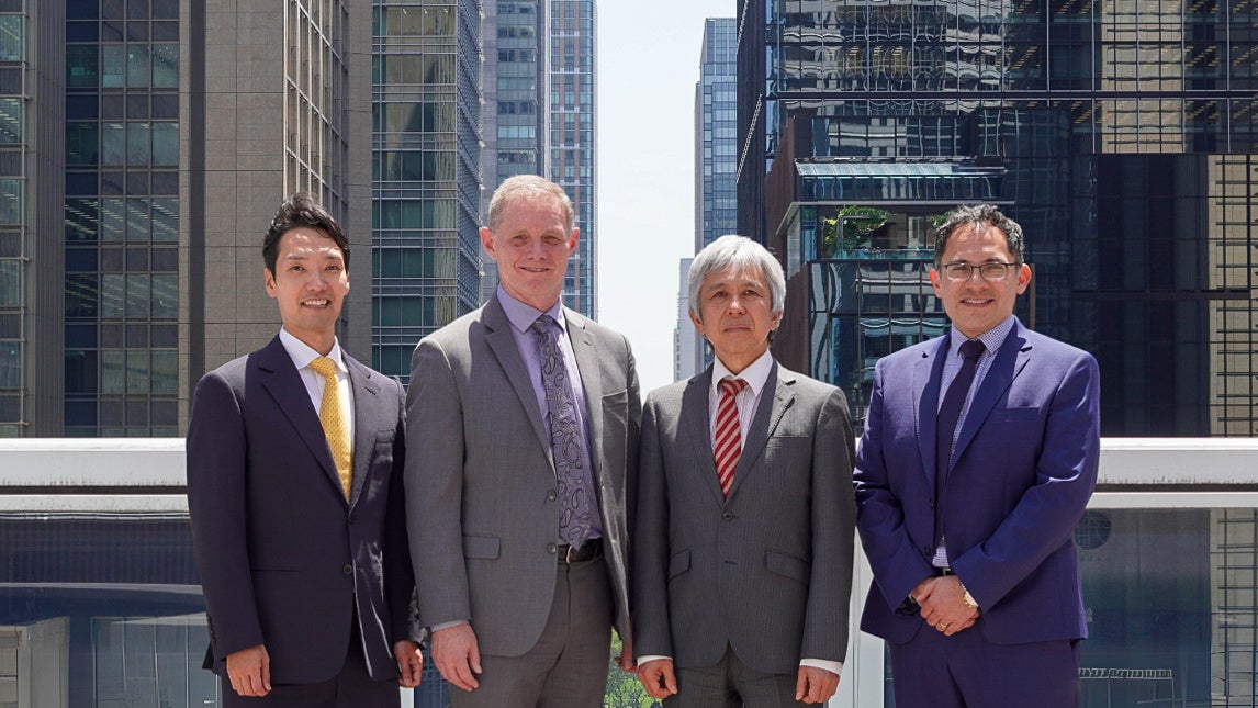 FFCの取締役4名。左から世古 (KF), Bushby氏 (CNL),小西 (KF), Castillo氏 (CNL).