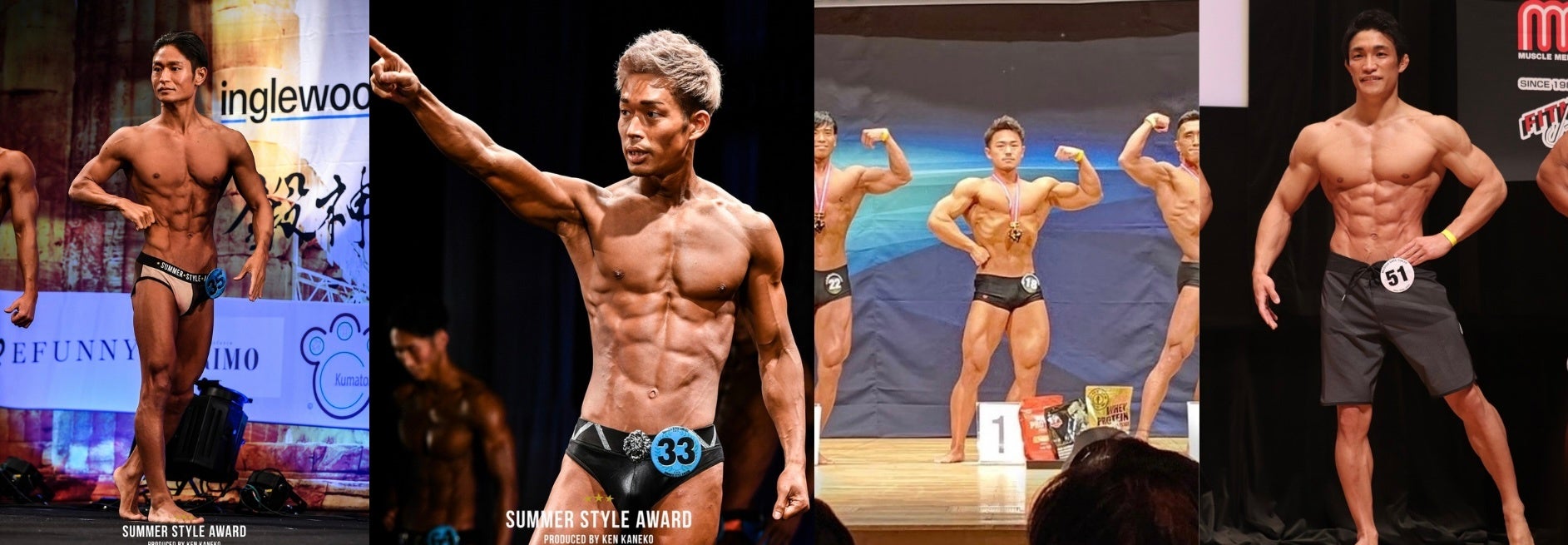 左から、新宿三丁目店・地頭所TR ／ 渋谷店・濱本TR ／ 中目黒店・菊地TR ／ 錦糸店・島根TR