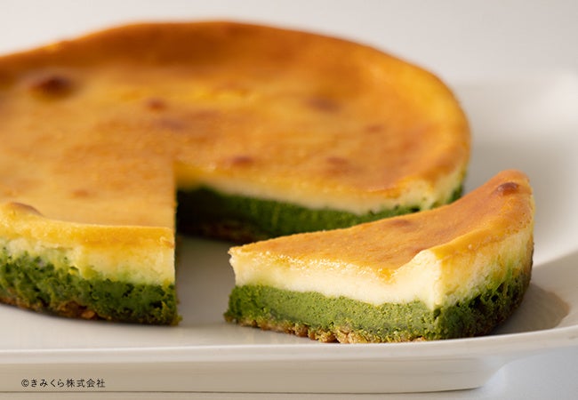 はちみつと抹茶のチーズケーキ