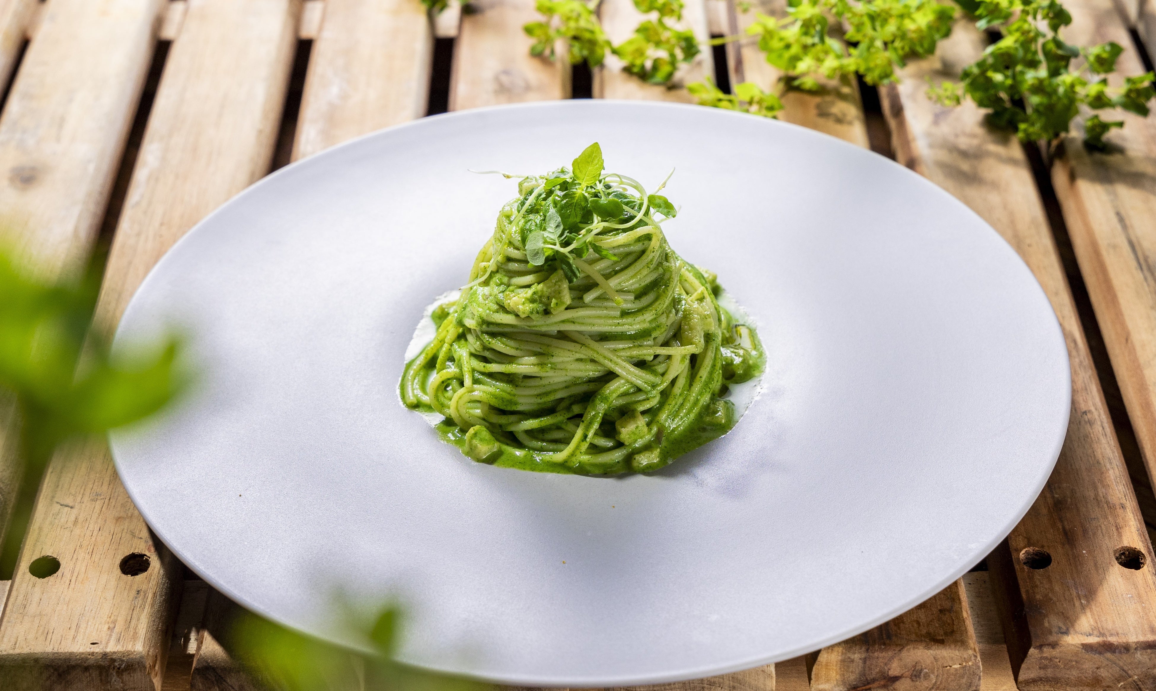 （画像：冷たい大葉のジェノベーゼ）