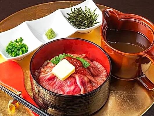 和牛サーロインと濃厚バターの肉まぶし御膳 和風出汁 5,290円〜