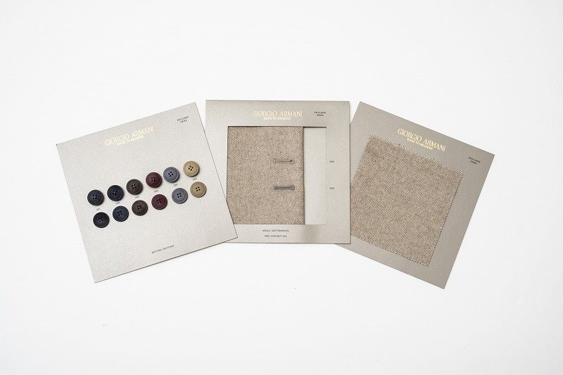 生地見本　ボタン見本