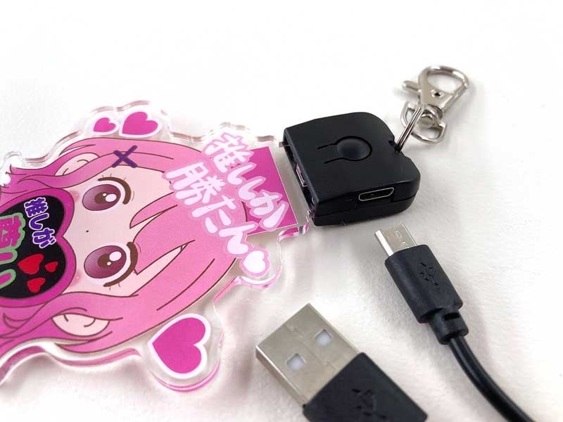 光るLEDアクリルキーホルダーのサービススタート！推しキャラ