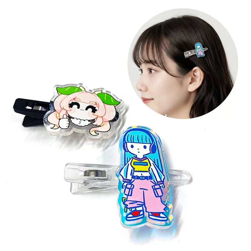ME-Qのオリジナルアクリルカラーヘアクリップ制作サービスが登場!1個 ME-Qのオリジナルアクリルカラーヘアクリップ制作サービスが登場!1個