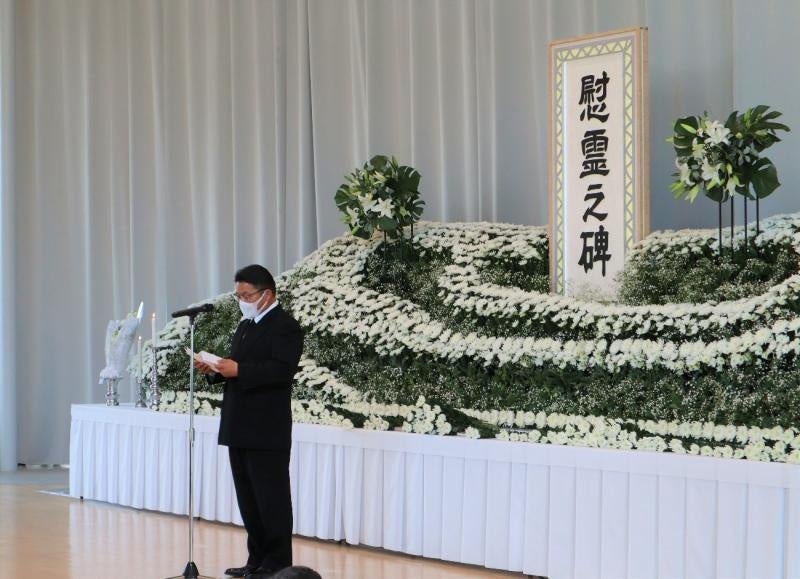 遺族代表あいさつ