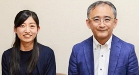 本号で紹介した研究成果を担当した二見淳一郎教授と宮本愛大学院生（左）