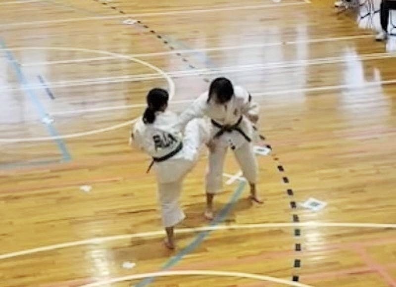 演武の様子（第12回少林寺拳法中四国学生冬季大会）