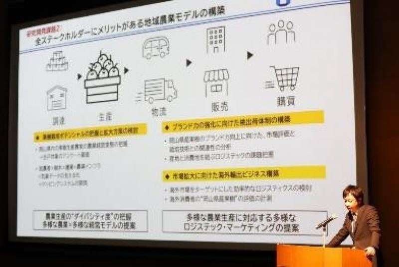 研究課題について説明する駄田井准教授