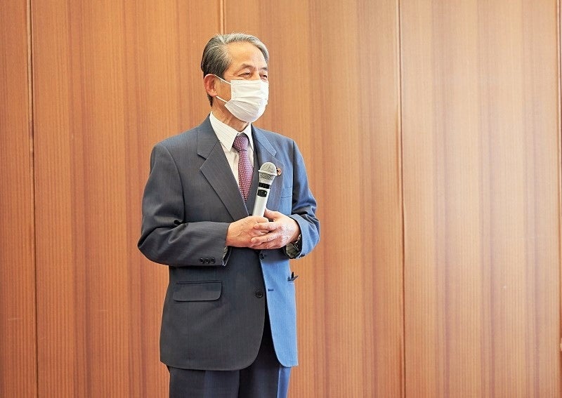 槇野学長による開会あいさつ