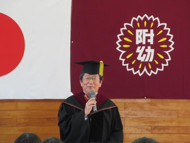 幼稚園の入学式の様子