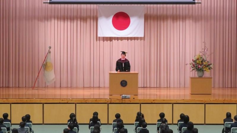 小学校の入学式の様子