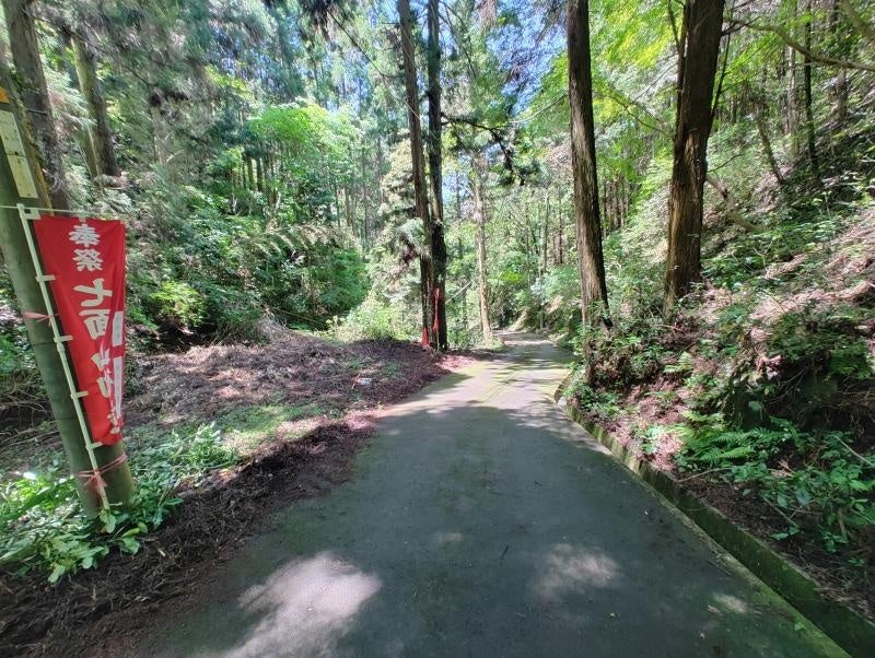 参加学生によって整備された道