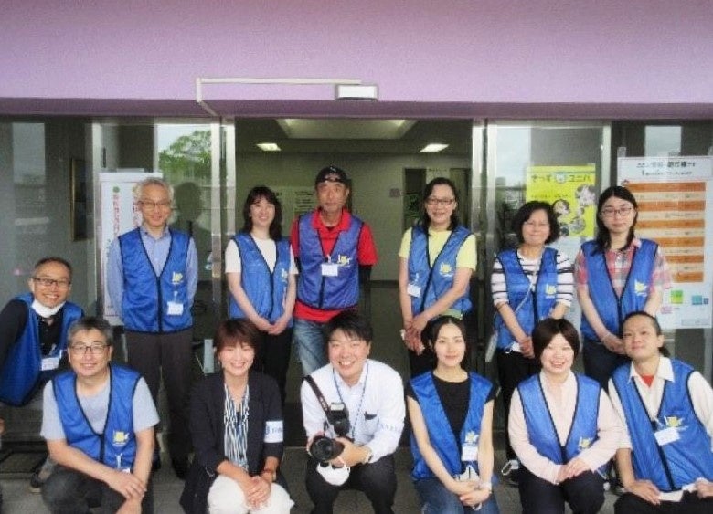 参加した総合技術部、学務企画課、広報課の集合写真