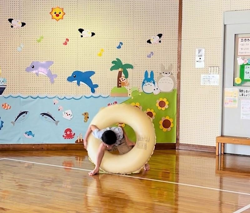 記録にチャレンジする様子