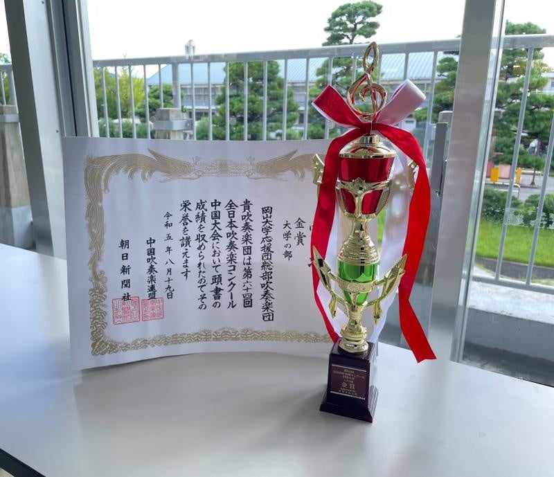 中国大会金賞表彰状とトロフィー