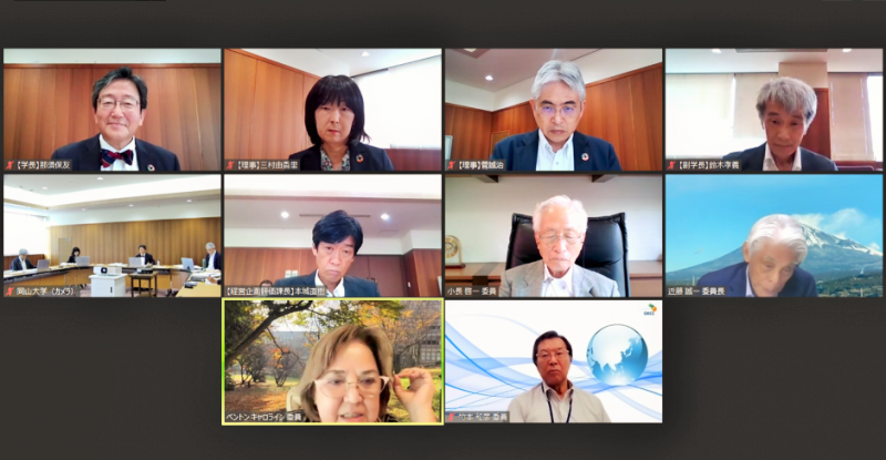 質疑応答を含めた外部評価委員との意見交換