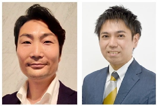 小山敏広准教授と東恩納司大学院生（右）