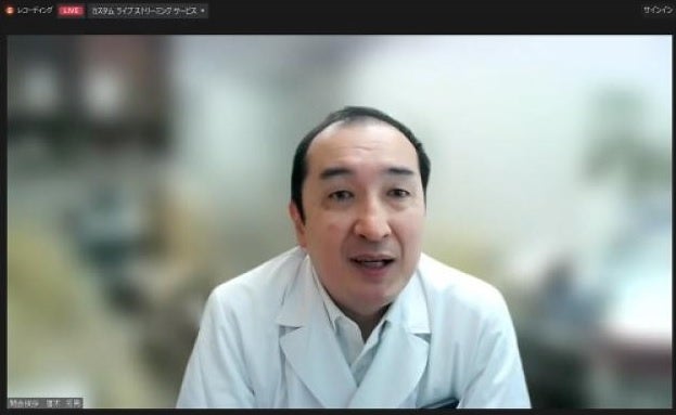 開会あいさつを行う窪木拓男副理事（研究基盤担当）