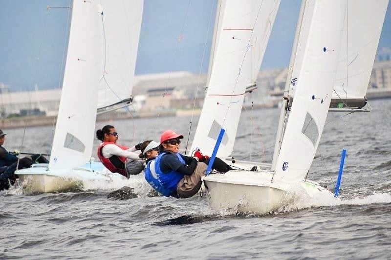スナイプレース　齋藤さん（手前）、今田さん（後ろ）