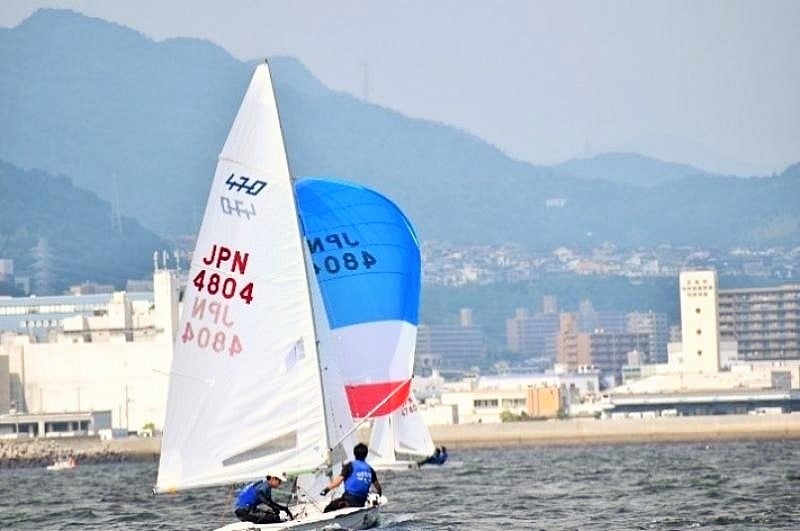 470レース　宮本さん（左）、三田村さん（右）