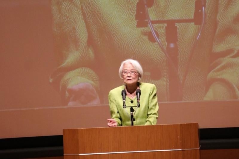 広中和歌子氏による来賓挨拶