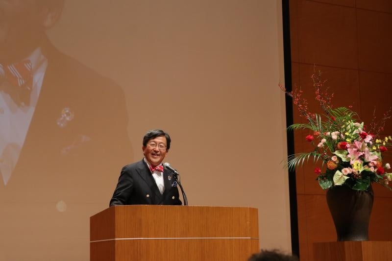 那須学長による開会あいさつ