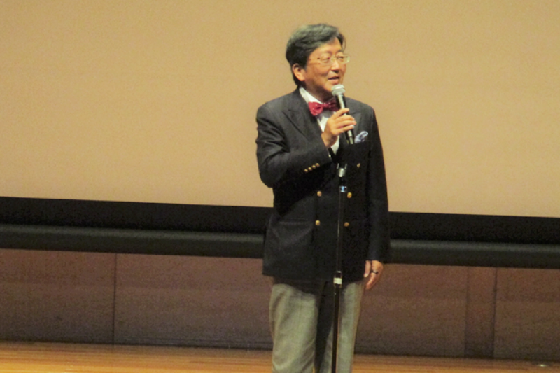 那須保友学長による開会あいさつ