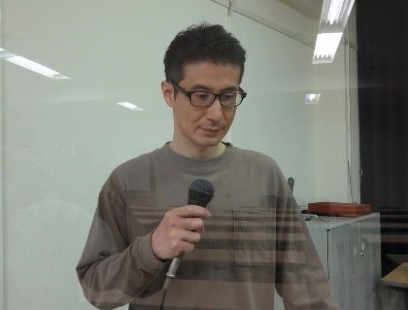 発表を行う植木英雄技術専門職員(泌尿器病態学)