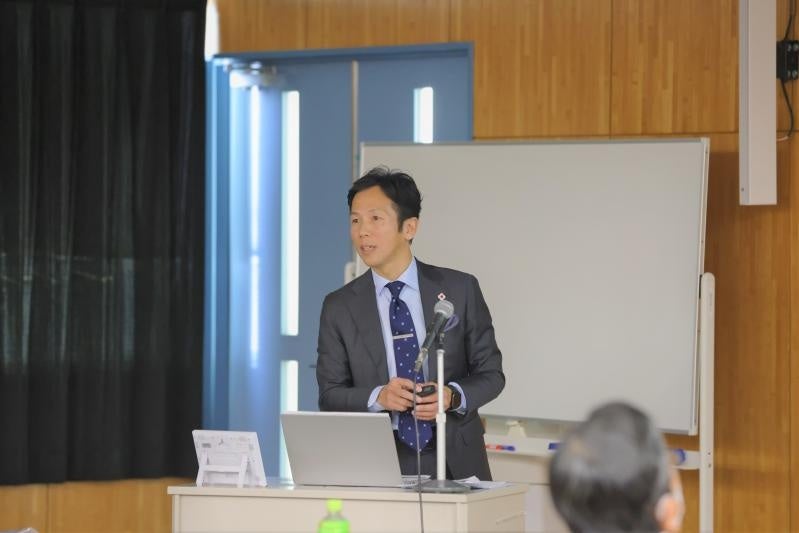 松本代表取締役社長による基調講演の様子