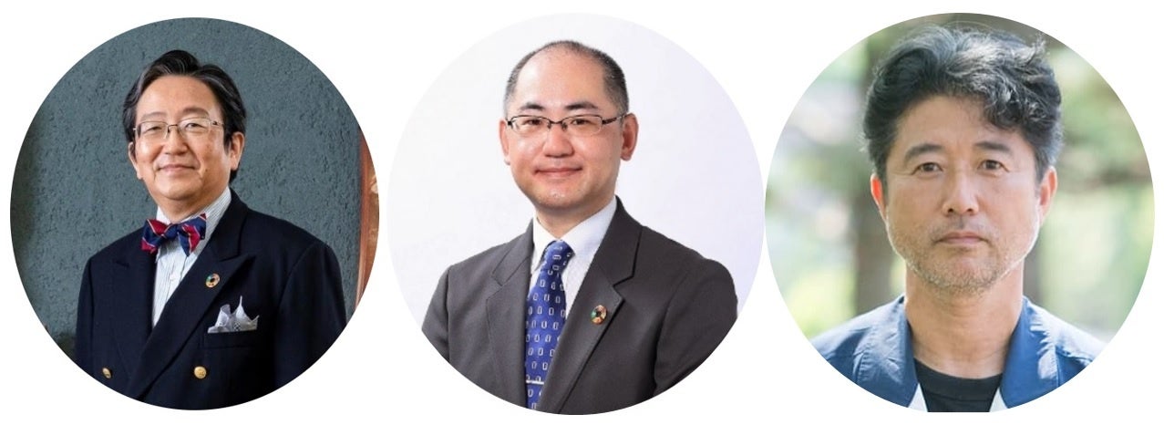 （左から）那須保友学長、佐藤法仁副理事・副学長・総合技術本部長、田村義彦総合技術部長