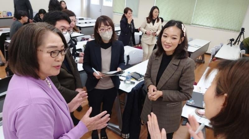参加者との交流の様子