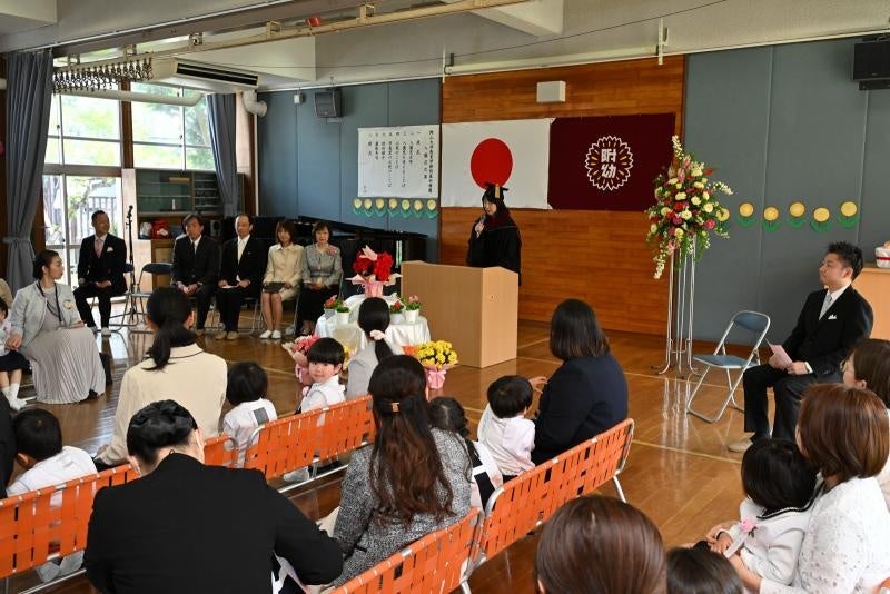 幼稚園の入学式の様子