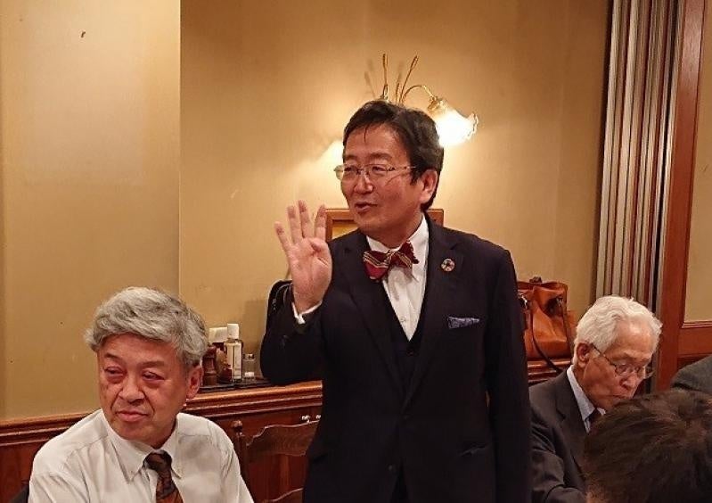 本学の取り組みと今後の展望について紹介する那須保友学長