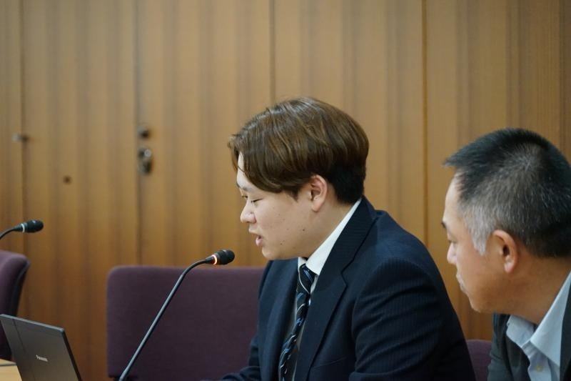 取り組みを発表する熊谷さん