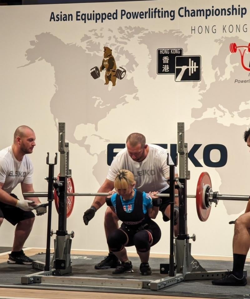 競技中の様子（河原さん）