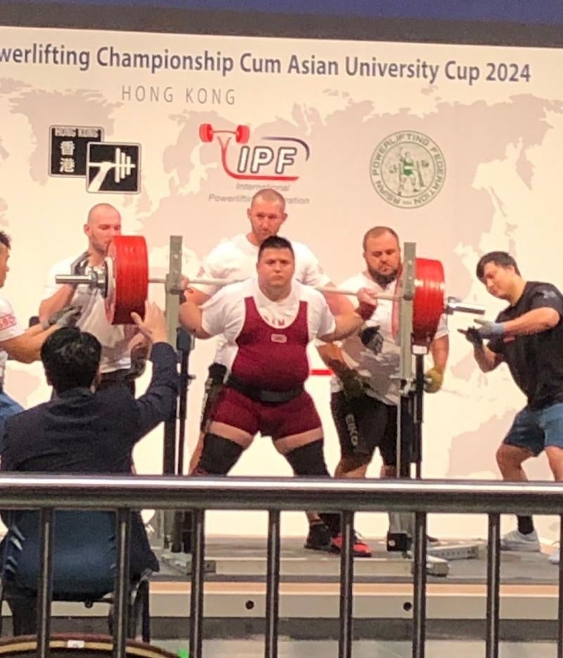 競技中の様子（壷内さん）