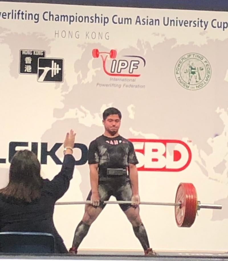 競技中の様子（杉野さん）