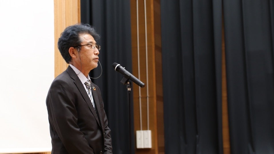 開会あいさつをする田村技術副総監・技監・部長