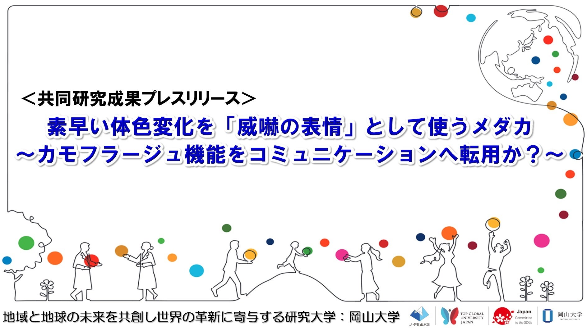素早い体色変化を「威嚇の表情」として使うメダカ