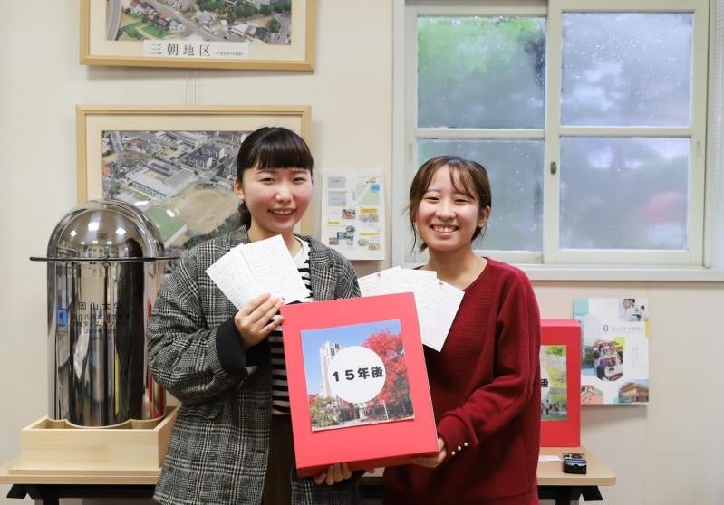 3枚全てにメッセージを書いてくれた学生